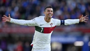 Cristiano Ronaldo scored the winning goal for Portugal on his goal on his 200th international appearance. Will Palmer:Sportsphoto:Allstar:Getty Images