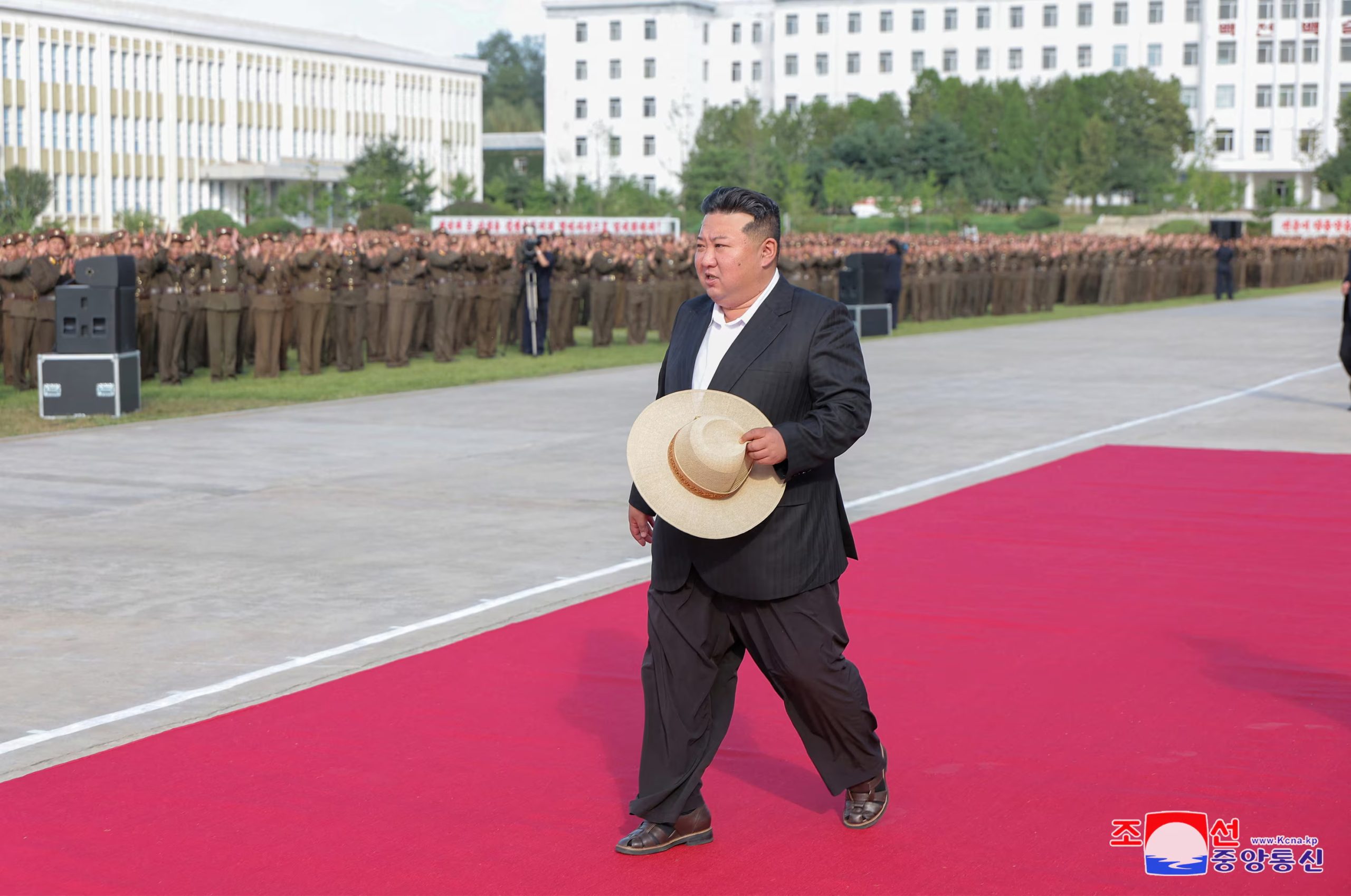 North Korean leader Kim Jong Un visits O Jin U Artillery Academy in North Korea September 6, 2024 in this photo released by North Korea's official Korean Central News Agency. KCNA