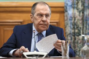 Russian Foreign Minister Sergei Lavrov has been the most public face, after President Vladimir Putin, of the Kremlin during the invasion of Ukraine. (Russian Foreign Ministry Press Service)